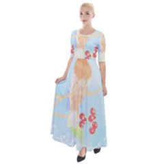 Bird Lover T- Shirtbird T- Shirt (13) Half Sleeves Maxi Dress by maxcute