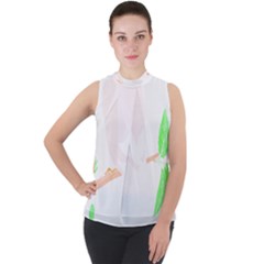 Bird Lover T- Shirtbird T- Shirt (19) Mock Neck Chiffon Sleeveless Top by maxcute