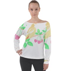 Bird Lover T- Shirtbird T- Shirt (26) Off Shoulder Long Sleeve Velour Top by maxcute