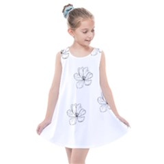 Black And White Pattern T- Shirt Black And White Pattern 11 Kids  Summer Dress by maxcute