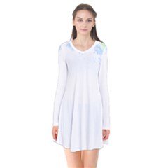 Blueberries T- Shirt Blueberries T- Shirt Long Sleeve V-neck Flare Dress by maxcute