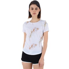 Boho Feather Pattern T- Shirt Boho Feather Pattern 8 Back Cut Out Sport Tee by maxcute