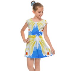 Butterfly Art T- Shirtbutterfly T- Shirt (3) Kids  Cap Sleeve Dress by maxcute