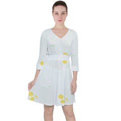 Dandelions T- Shirt In The Weeds T- Shirt Quarter Sleeve Ruffle Waist Dress by maxcute