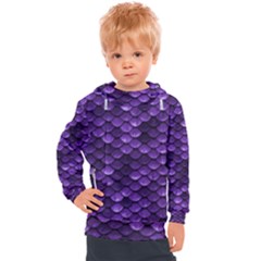 Purple Scales! Kids  Hooded Pullover by fructosebat