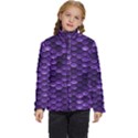 Purple Scales! Kids  Puffer Bubble Jacket Coat View1