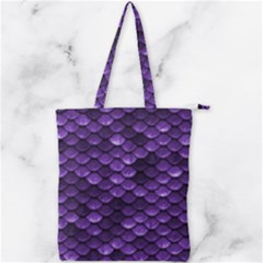 Purple Scales! Double Zip Up Tote Bag by fructosebat