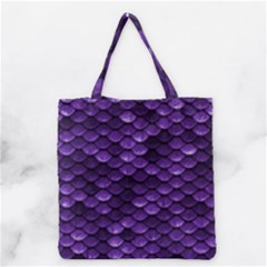 Purple Scales! Grocery Tote Bag by fructosebat