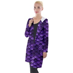 Purple Scales! Hooded Pocket Cardigan by fructosebat