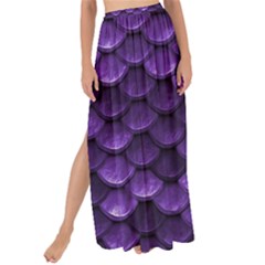 Purple Scales! Maxi Chiffon Tie-up Sarong by fructosebat