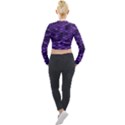 Purple Scales! Long Sleeve Cropped Velvet Jacket View2