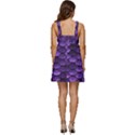 Purple Scales! Ruffle Strap Babydoll Chiffon Dress View4