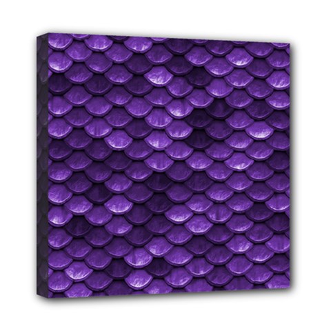 Purple Scales! Mini Canvas 8  X 8  (stretched) by fructosebat