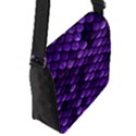 Purple Scales! Flap Closure Messenger Bag (S) View2