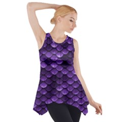 Purple Scales! Side Drop Tank Tunic by fructosebat