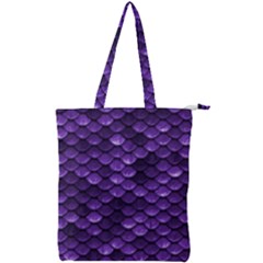 Purple Scales! Double Zip Up Tote Bag by fructosebat