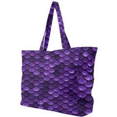 Purple Scales! Simple Shoulder Bag by fructosebat