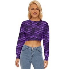 Purple Scales! Lightweight Long Sleeve Sweatshirt by fructosebat