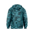 Teal Scales! Kids  Zipper Hoodie View2