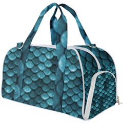 Teal Scales! Burner Gym Duffel Bag by fructosebat