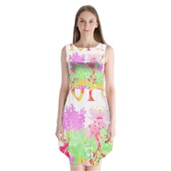 Floral T- Shirt Floral T- Shirt Sleeveless Chiffon Dress   by maxcute