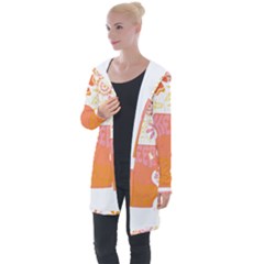 Flower T- Shirt Keep On Growing T- Shirt Longline Hooded Cardigan by maxcute