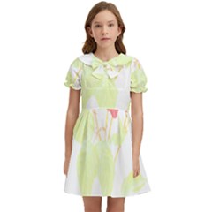 Flowers Art T- Shirtflowers T- Shirt (22) Kids  Bow Tie Puff Sleeve Dress by maxcute