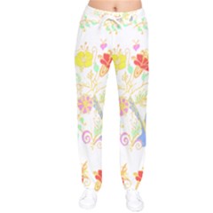 Flowers Art T- Shirtflowers T- Shirt Women Velvet Drawstring Pants by maxcute