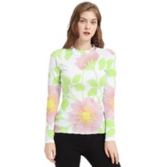 Flowers Illustration T- Shirtflowers T- Shirt (8) Women s Long Sleeve Rash Guard by maxcute