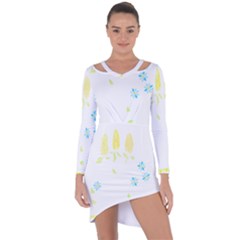 Flowers Lover T- Shirtflowers T- Shirt (10) Asymmetric Cut-out Shift Dress by maxcute