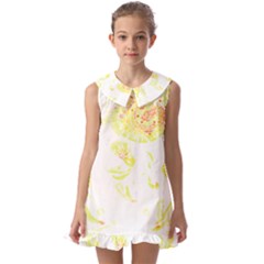 Flowers Lover T- Shirtflowers T- Shirt (11) Kids  Pilgrim Collar Ruffle Hem Dress by maxcute