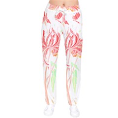 Flowers Lover T- Shirtflowers T- Shirt (3) Women Velvet Drawstring Pants by maxcute