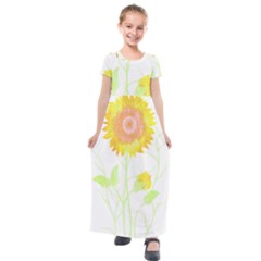 Flowers Lover T- Shirtflowers T- Shirt Kids  Short Sleeve Maxi Dress by maxcute