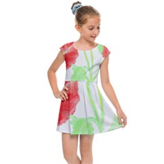 Flowers T- Shirtflowers T- Shirt Kids  Cap Sleeve Dress by maxcute