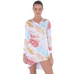 Forest T- Shirt Forest Tropical T- Shirt Asymmetric Cut-out Shift Dress by maxcute