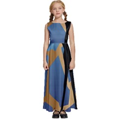 Giraffe Lover T- Shirt G I R A F F E O N G I R A F F E P R I N T P R E T T Y F O R V A C A T I O N T Kids  Satin Sleeveless Maxi Dress by maxcute