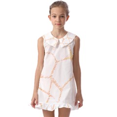 Giraffe T- Shirt Giraffe Spots T- Shirt Kids  Pilgrim Collar Ruffle Hem Dress by maxcute