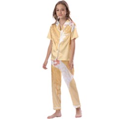 Giraffe T- Shirt Giraffe T- Shirt Kids  Satin Short Sleeve Pajamas Set by maxcute