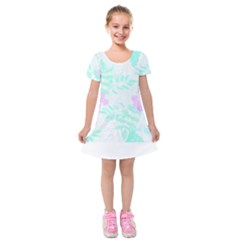 Hawaii T- Shirt Hawaii Chag Trend T- Shirt Kids  Short Sleeve Velvet Dress by maxcute