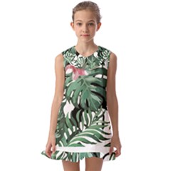 Hawaii T- Shirt Hawaii Creative T- Shirt Kids  Pilgrim Collar Ruffle Hem Dress by maxcute