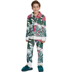 Hawaii T- Shirt Hawaii Deforestation Garden T- Shirt Kids  Long Sleeve Velvet Pajamas Set by maxcute