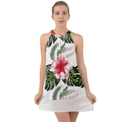 Hawaii T- Shirt Hawaii Florida Creative T- Shirt Halter Tie Back Chiffon Dress by maxcute