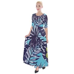 Hawaii T- Shirt Hawaii Garden Flora T- Shirt Half Sleeves Maxi Dress by maxcute