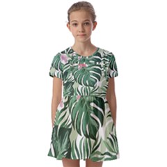 Hawaii T- Shirt Hawaii Jungle Creative T- Shirt Kids  Short Sleeve Pinafore Style Dress by maxcute