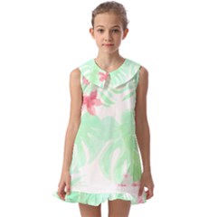 Hawaii T- Shirt Hawaii Meadow Trend T- Shirt Kids  Pilgrim Collar Ruffle Hem Dress by maxcute