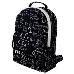 E=mc2 Text Science Albert Einstein Formula Mathematics Physics Flap Pocket Backpack (small) by Jancukart