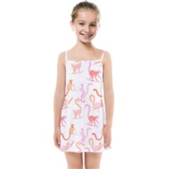 Lemur T- Shirt Lemur Pattern T- Shirt Kids  Summer Sun Dress by maxcute