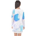 Licorice T- Shirt Blue Licorice Candy Sweets T- Shirt Long Sleeve Chiffon Shift Dress  View2