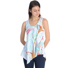 Lotus Flower T- Shirt Lotus Fantasy T- Shirt Sleeveless Tunic by maxcute