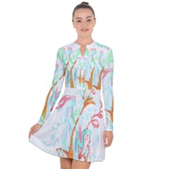 Lotus Flower T- Shirt Lotus Fantasy T- Shirt Long Sleeve Panel Dress by maxcute